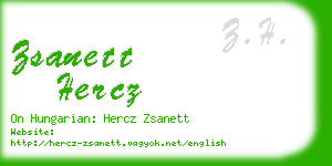 zsanett hercz business card